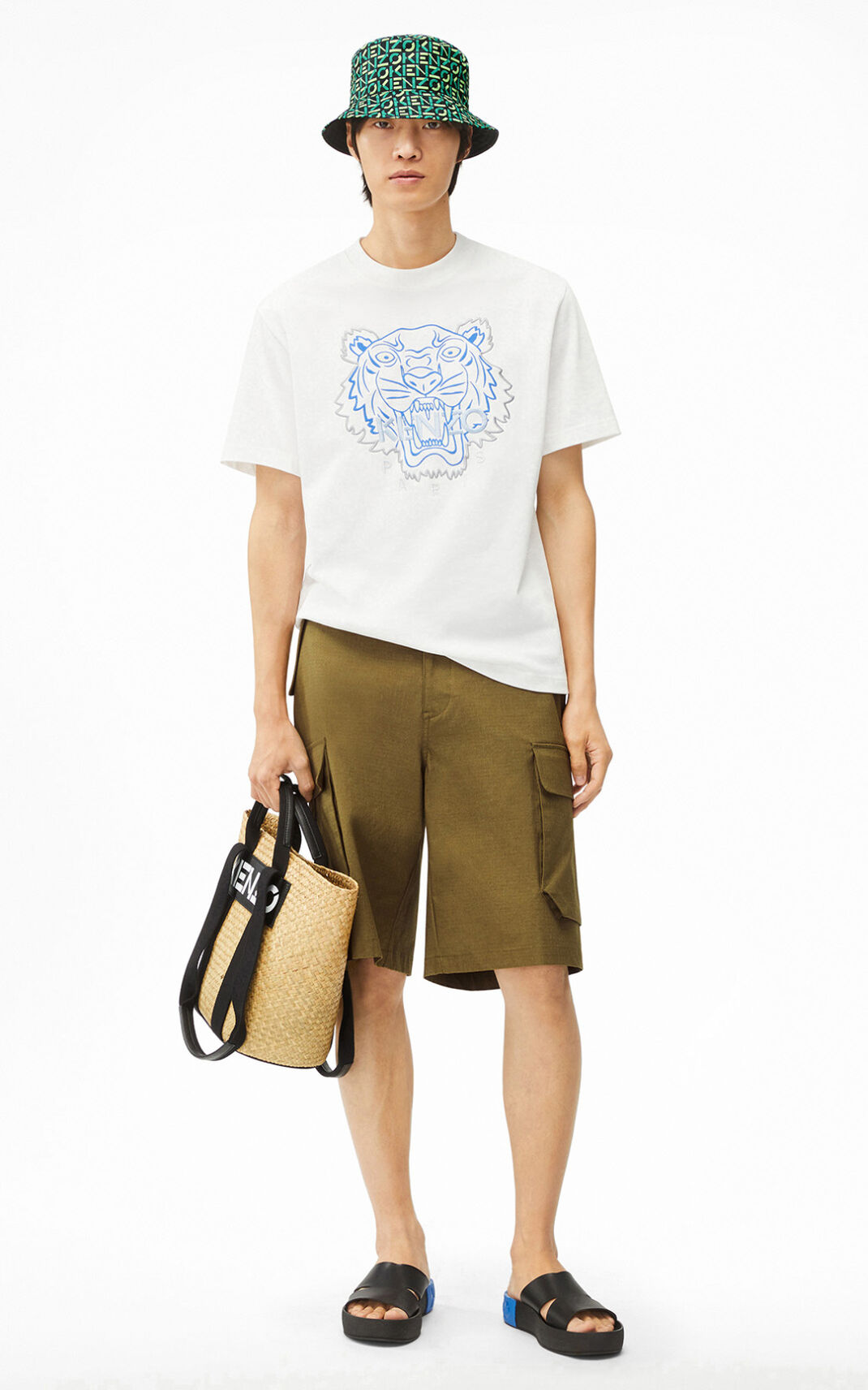 Camisetas Kenzo Tiger Hombre Blancas - SKU.9233361